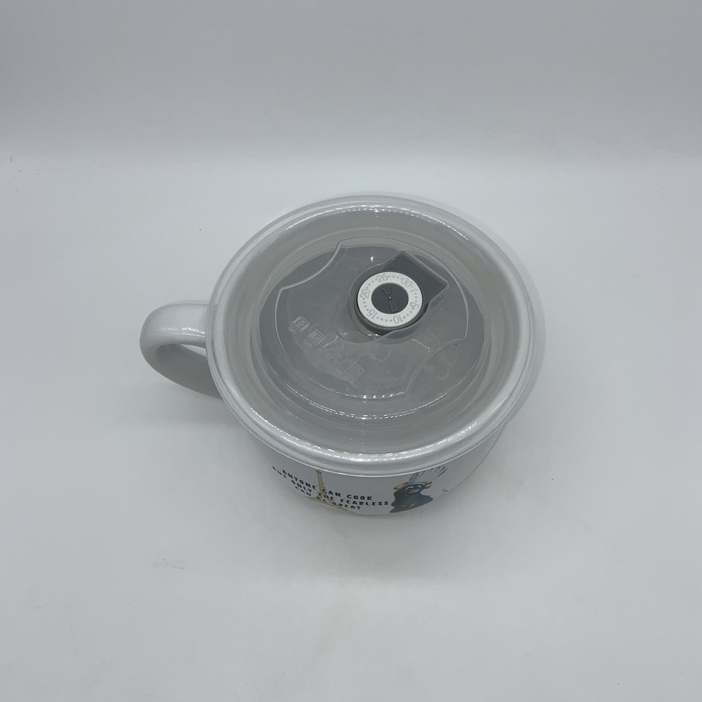 Ratatouille Disney Pixar Movie "Anyone Can Cook" Ceramic Soup Mug With Lid‎ EUC - Picture 3 of 10